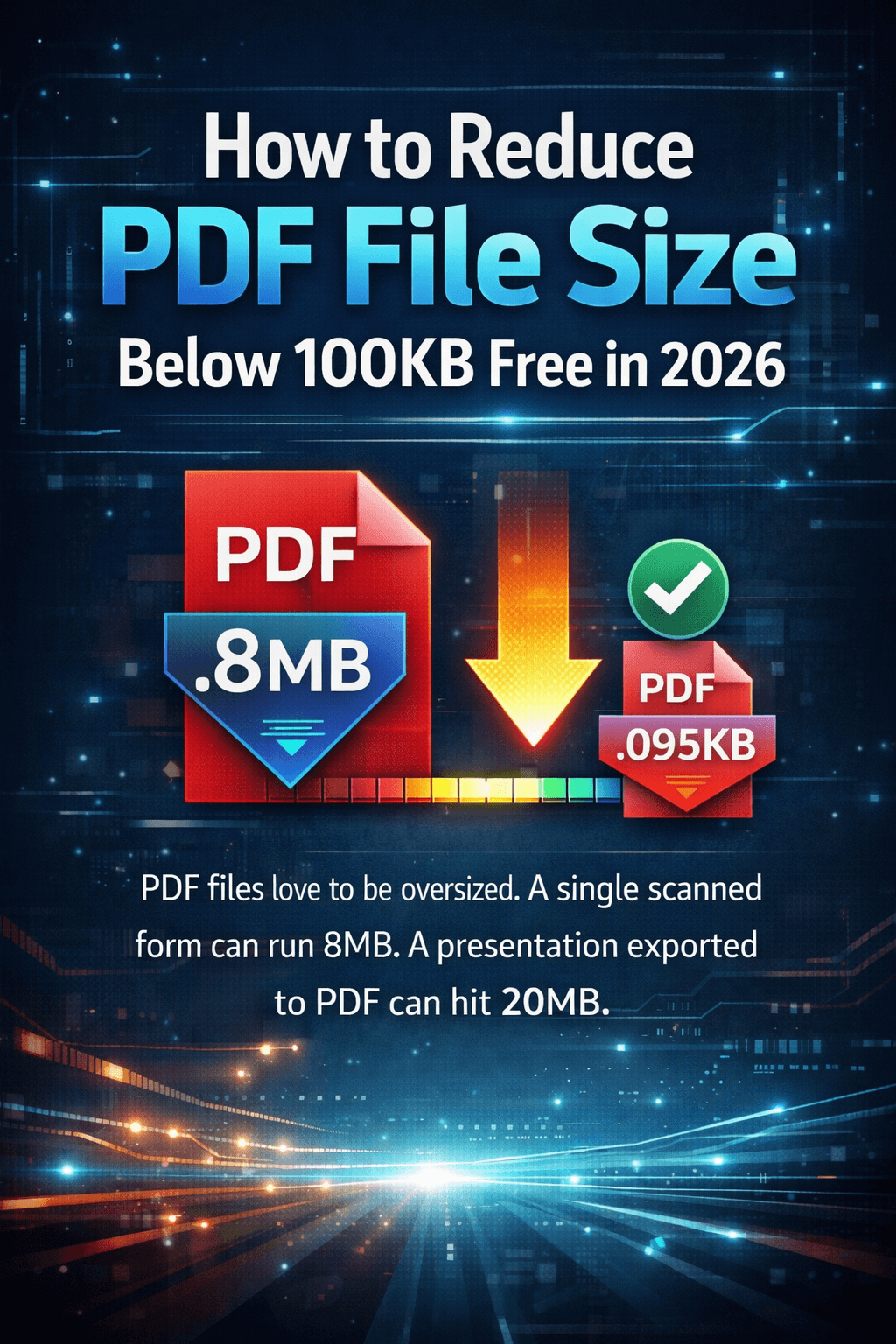 How to Reduce PDF File Size Below 100KB Free in 2026 | ComfortablePDF