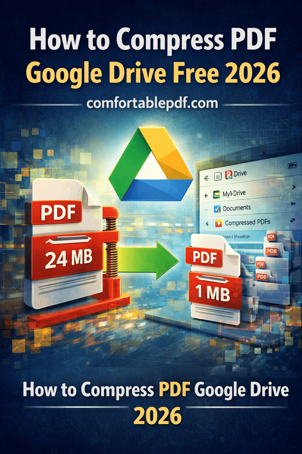 How to Compress PDF Google Drive Free 2026 | comfortablepdf.com